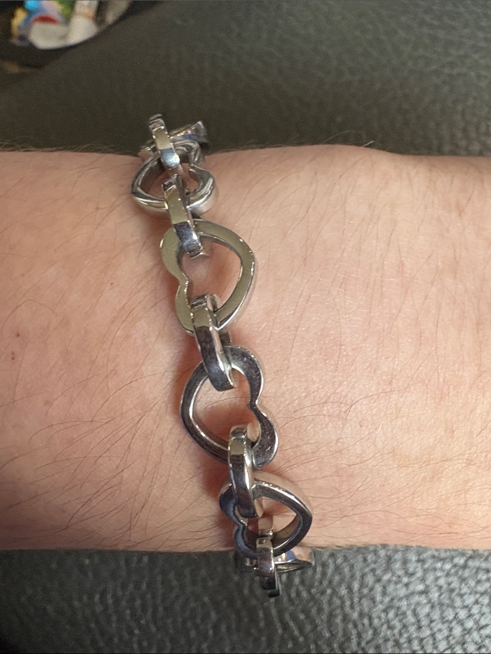 Steel by design heart bracelet 7 in